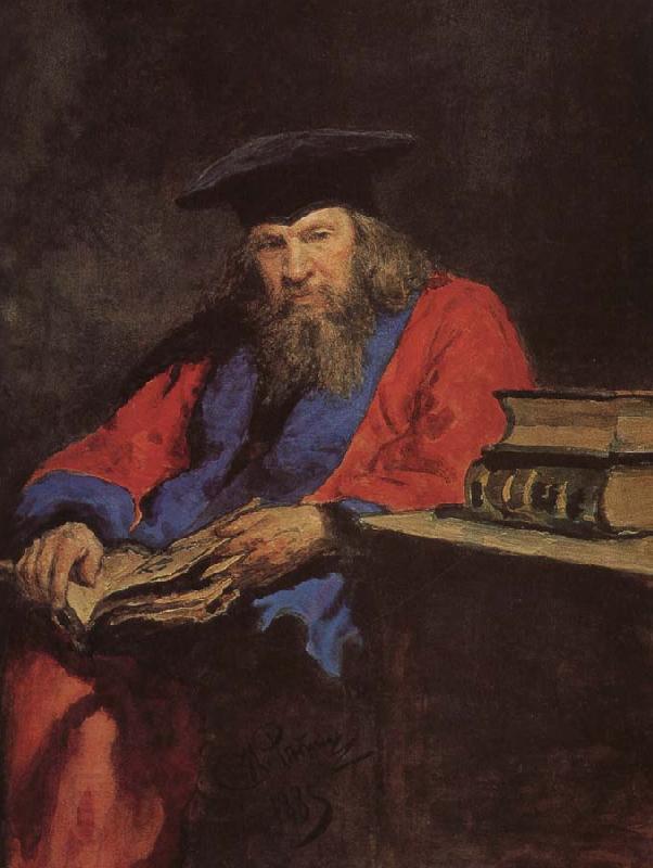 Ilia Efimovich Repin Mendeleev portrait China oil painting art